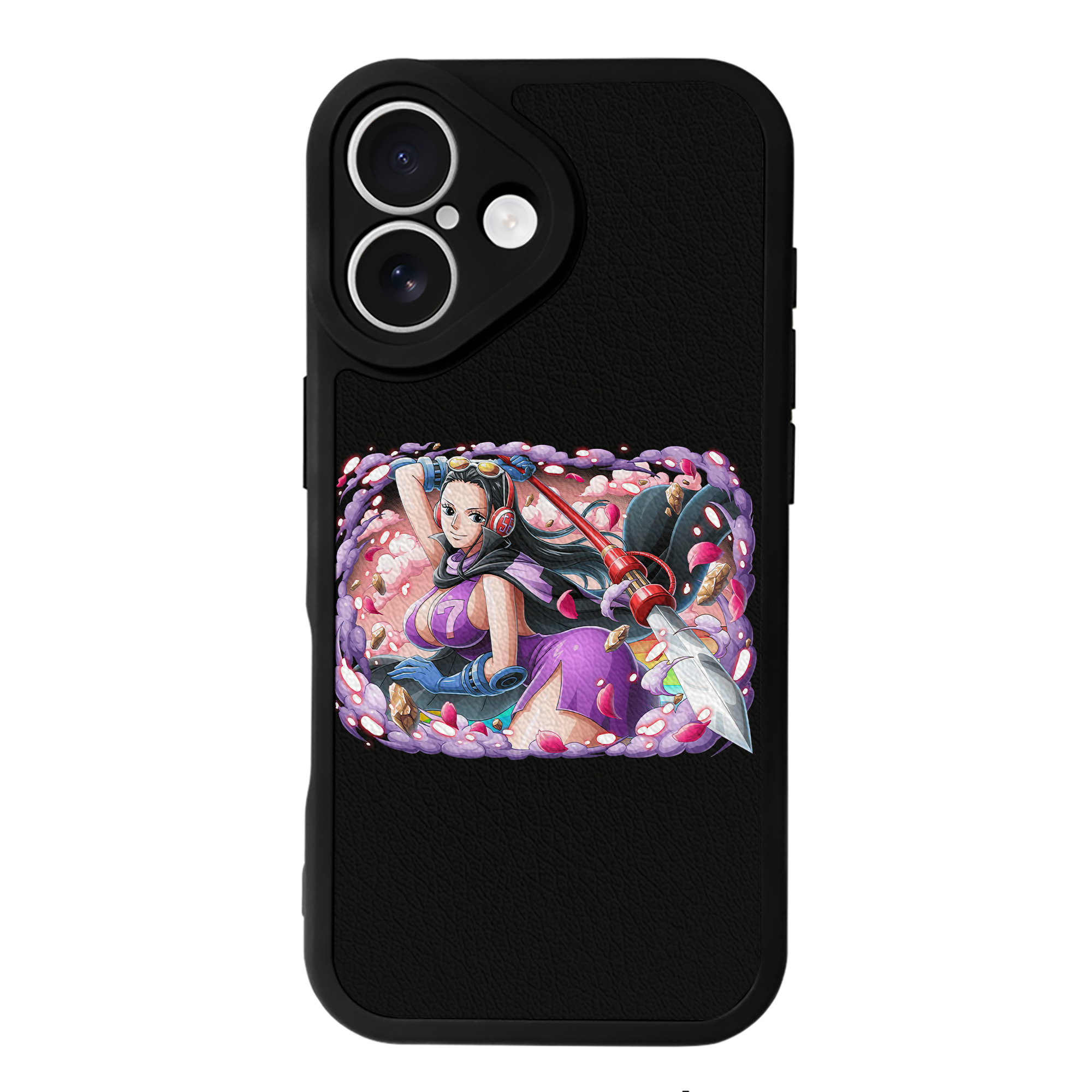 （画像用） ワンピース ニコ・ロビン ONE PIECE Nico Robin 【iPhone 16シリーズ対応】シリコンスマホケース（レザー調） 材質：シリコン